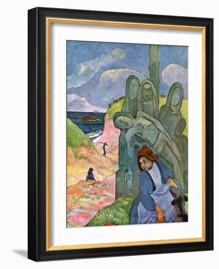 The Green Christ, 1889-Paul Gauguin-Framed Giclee Print