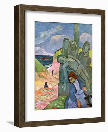 The Green Christ, 1889-Paul Gauguin-Framed Giclee Print