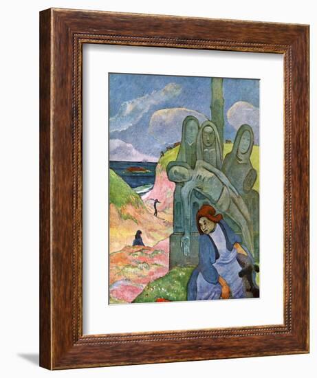 The Green Christ, 1889-Paul Gauguin-Framed Giclee Print