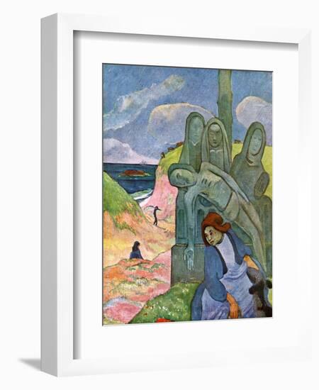 The Green Christ, 1889-Paul Gauguin-Framed Giclee Print