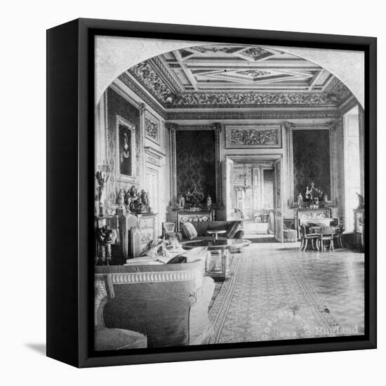 The Green Drawing Room, Windsor Castle, Windsor, Berkshire, Late 19th Century-null-Framed Premier Image Canvas