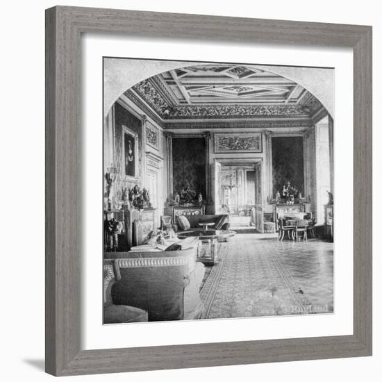 The Green Drawing Room, Windsor Castle, Windsor, Berkshire, Late 19th Century-null-Framed Giclee Print