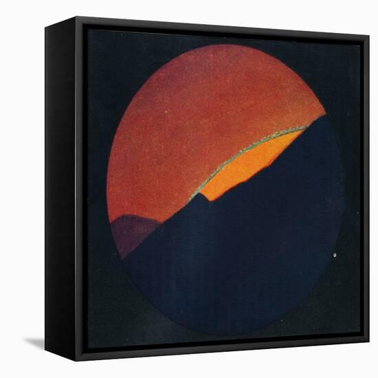 'The Green Flash at Sunset, Rarest Prismatic Colour Refracted by the Atmosphere', c1935-Unknown-Framed Premier Image Canvas