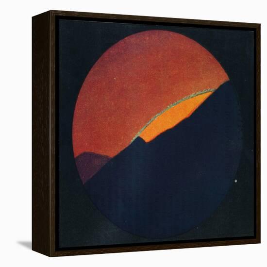 'The Green Flash at Sunset, Rarest Prismatic Colour Refracted by the Atmosphere', c1935-Unknown-Framed Premier Image Canvas