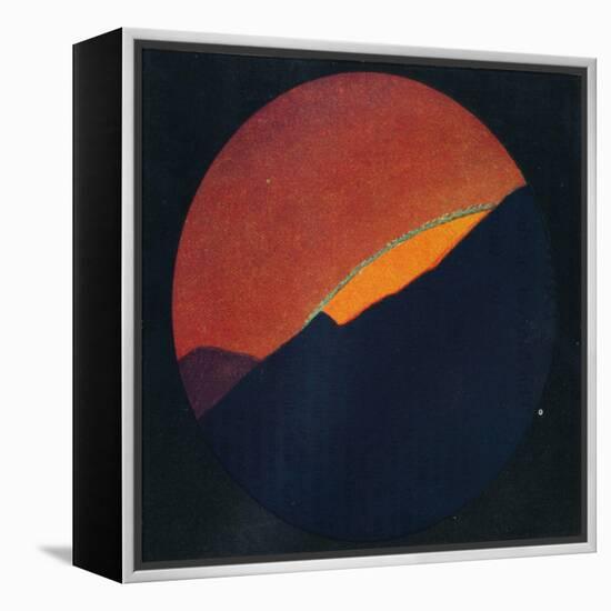 'The Green Flash at Sunset, Rarest Prismatic Colour Refracted by the Atmosphere', c1935-Unknown-Framed Premier Image Canvas