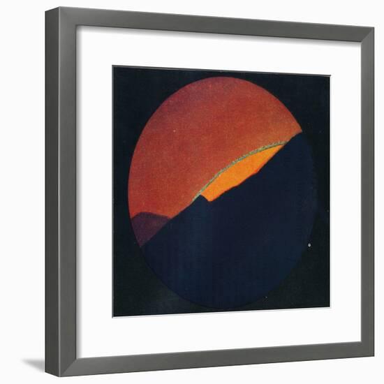 'The Green Flash at Sunset, Rarest Prismatic Colour Refracted by the Atmosphere', c1935-Unknown-Framed Giclee Print