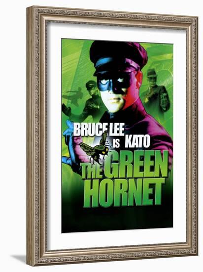 The Green Hornet, UK Movie Poster, 1966-null-Framed Art Print