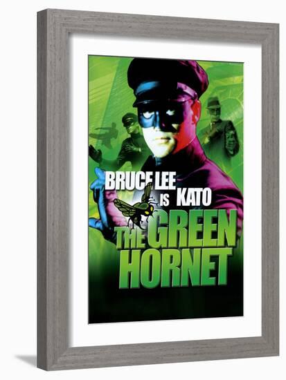 The Green Hornet, UK Movie Poster, 1966-null-Framed Art Print