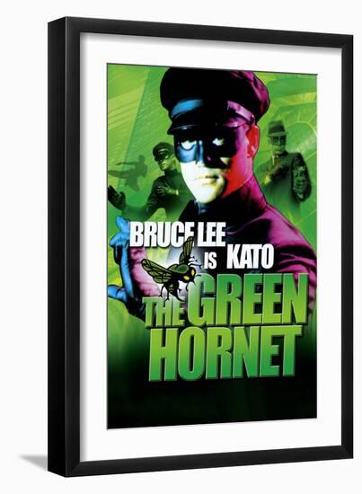 The Green Hornet, UK Movie Poster, 1966-null-Framed Art Print