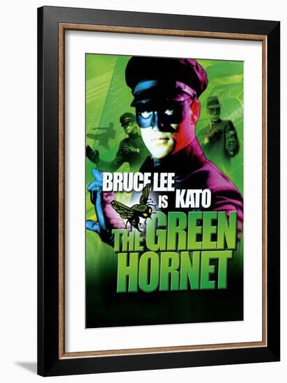 The Green Hornet, UK Movie Poster, 1966-null-Framed Art Print