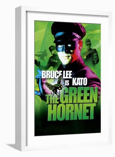 The Green Hornet, UK Movie Poster, 1966-null-Framed Art Print
