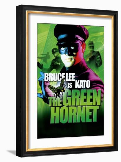 The Green Hornet, UK Movie Poster, 1966-null-Framed Art Print