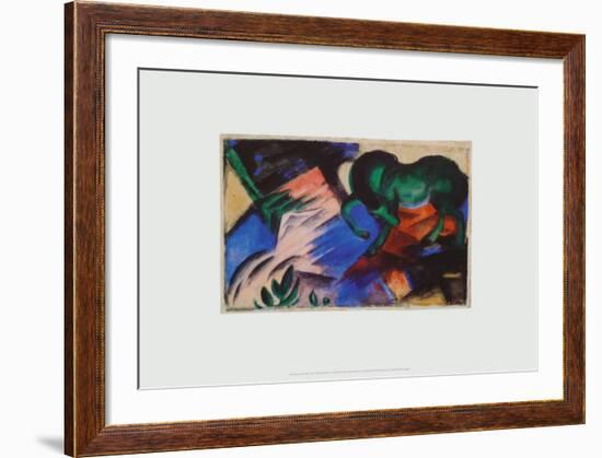 The Green Horse, c.1912-Franz Marc-Framed Art Print