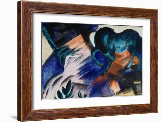 The Green Horse-Franz Marc-Framed Giclee Print