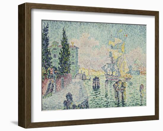 The Green House, Venice, 1905-Paul Signac-Framed Giclee Print