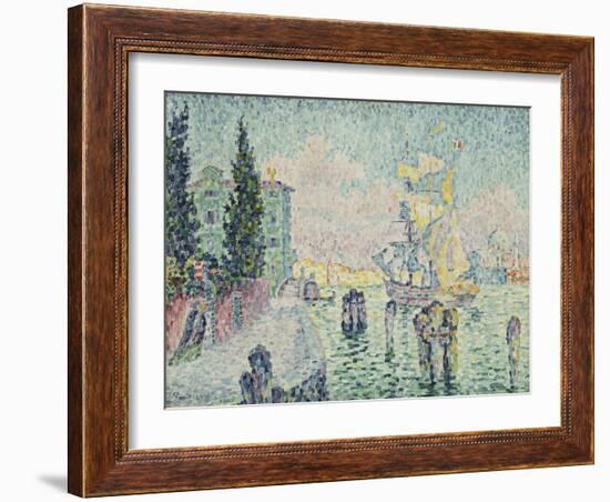 The Green House, Venice, 1905-Paul Signac-Framed Giclee Print