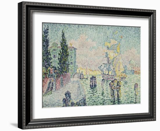 The Green House, Venice, 1905-Paul Signac-Framed Giclee Print