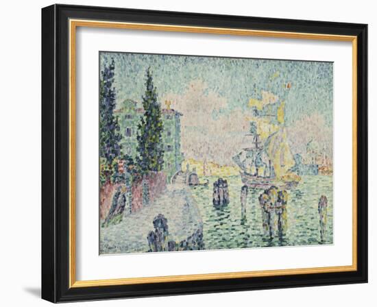 The Green House, Venice, 1905-Paul Signac-Framed Giclee Print