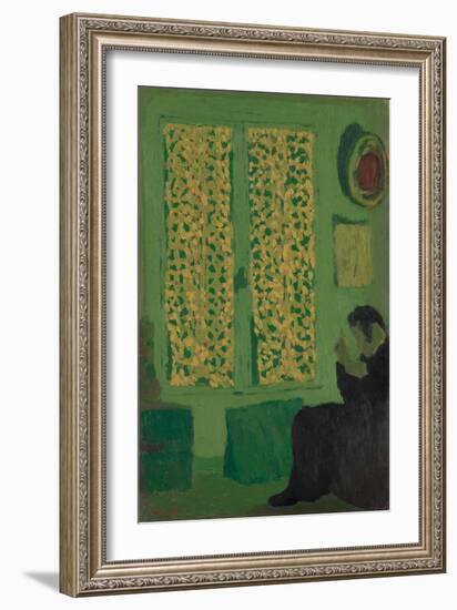 The Green Interior, 1891-Edouard Vuillard-Framed Giclee Print