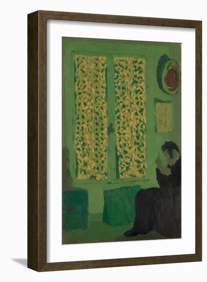 The Green Interior, 1891-Edouard Vuillard-Framed Giclee Print