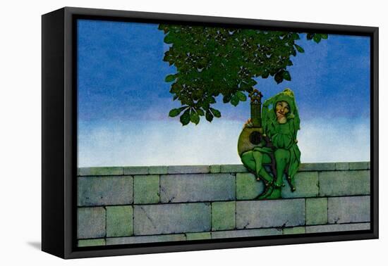 The Green Jester-Maxfield Parrish-Framed Stretched Canvas