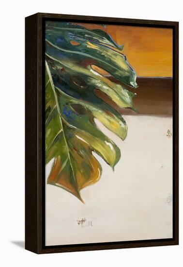 The Green Leaf II-Patricia Pinto-Framed Stretched Canvas