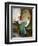 The Green Mirror-Guy Rose-Framed Art Print