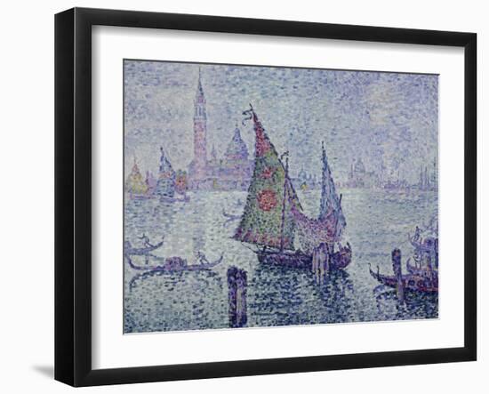 The Green Sail, Venice, c.1902-Paul Signac-Framed Giclee Print