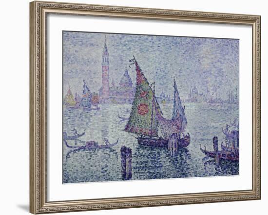 The Green Sail, Venice, c.1902-Paul Signac-Framed Giclee Print