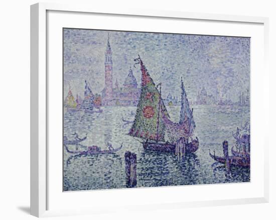 The Green Sail, Venice, c.1902-Paul Signac-Framed Giclee Print