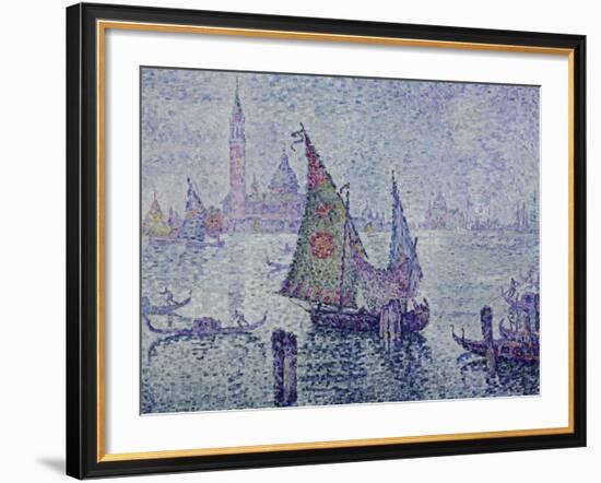 The Green Sail, Venice, c.1902-Paul Signac-Framed Giclee Print