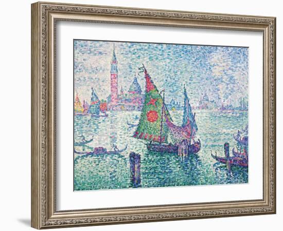 The Green Sail-Paul Signac-Framed Giclee Print