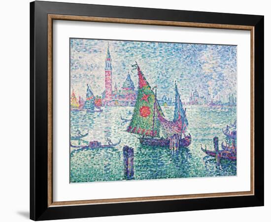 The Green Sail-Paul Signac-Framed Giclee Print