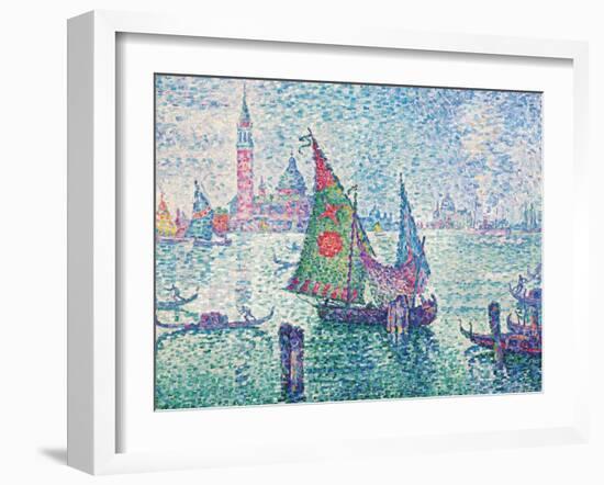 The Green Sail-Paul Signac-Framed Giclee Print