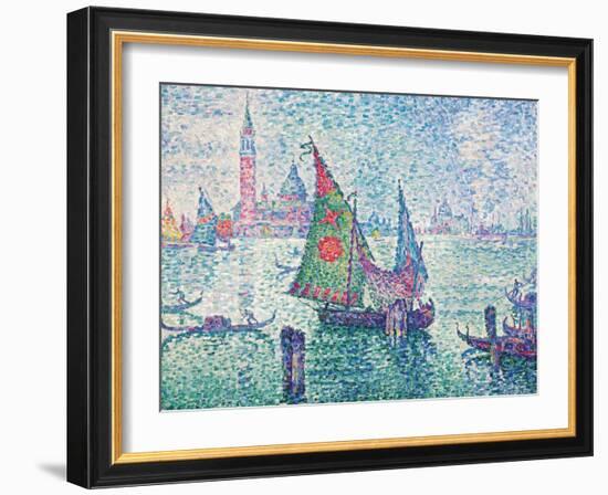 The Green Sail-Paul Signac-Framed Giclee Print