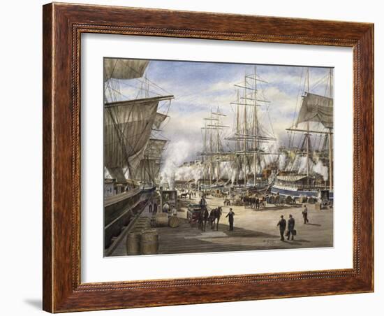 The Green St. Wharf-Stanton Manolakas-Framed Giclee Print