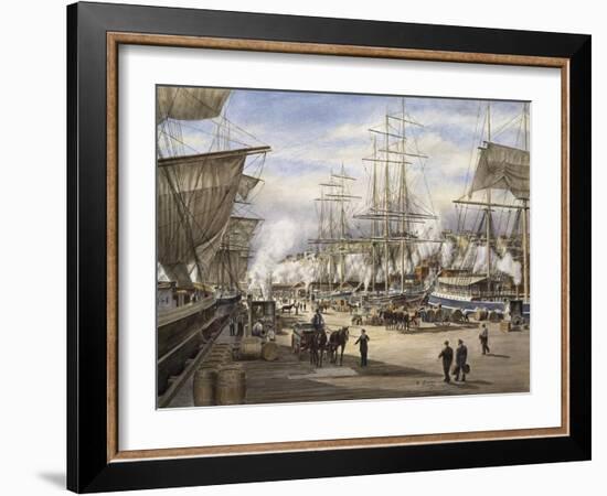 The Green St. Wharf-Stanton Manolakas-Framed Giclee Print