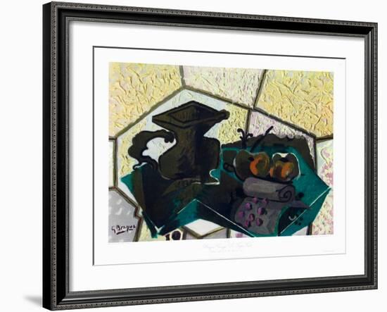 The Green Tablecloth-Georges Braque-Framed Collectable Print