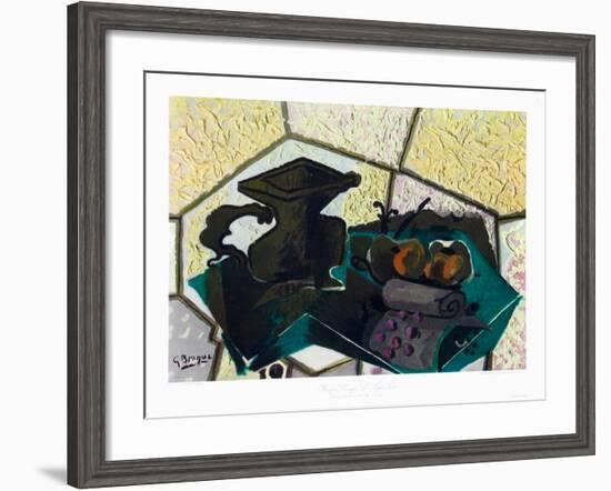 The Green Tablecloth-Georges Braque-Framed Collectable Print