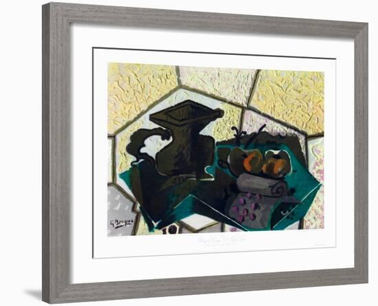 The Green Tablecloth-Georges Braque-Framed Collectable Print