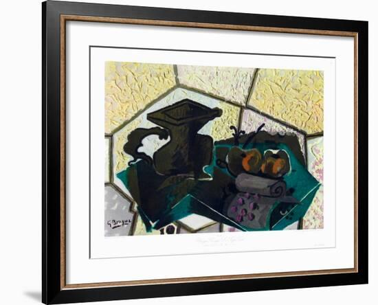 The Green Tablecloth-Georges Braque-Framed Collectable Print