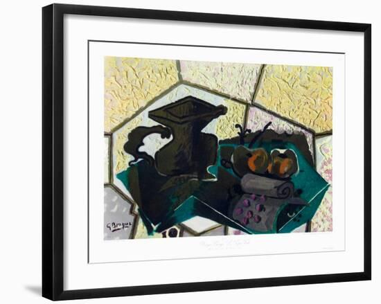 The Green Tablecloth-Georges Braque-Framed Collectable Print