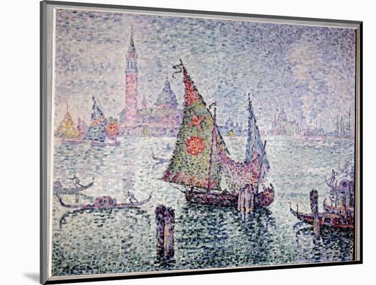 The Green Veil, Venice. Painting by Paul Signac (1863-1935), 1904. Oil on Canvas. Dim: 0.65 X 0.81M-Paul Signac-Mounted Giclee Print