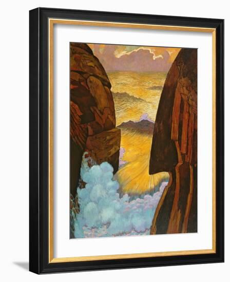 The Green Wave, Vorhor, C.1896-7-Georges Lacombe-Framed Giclee Print