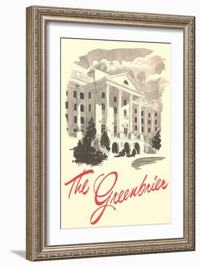 The Greenbrier-null-Framed Art Print