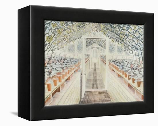 The Greenhouse: Cyclamen and Tomatoes-Eric Ravilious-Framed Premier Image Canvas