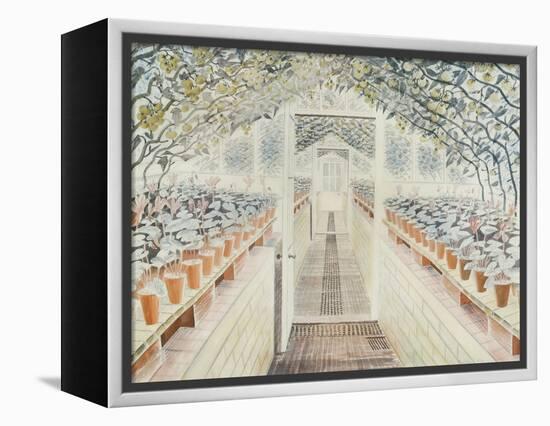 The Greenhouse: Cyclamen and Tomatoes-Eric Ravilious-Framed Premier Image Canvas