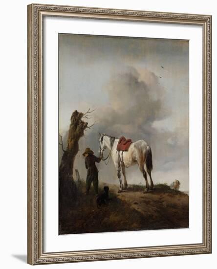 The Grey Horse, C.1646-Philips Wouwermans-Framed Giclee Print