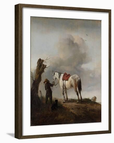 The Grey Horse, C.1646-Philips Wouwermans-Framed Giclee Print