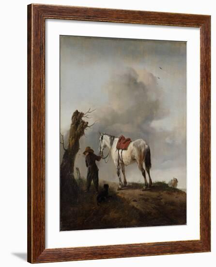 The Grey Horse, C.1646-Philips Wouwermans-Framed Giclee Print